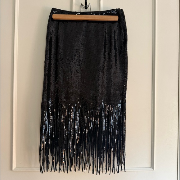 & Other Stories Dresses & Skirts - And Other Stories Black Sequin Fringe Skirt - XS